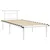 Okvir za krevet bijeli metalni 90 x 200 cm