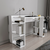 HANAH HOME Radni sto Cinar White