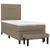 Vidaxl Box spring postelja z vzmetnico taupe 90x200 cm blago
