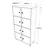 Hanah Home Komoda 96x179,4x40cm Orah