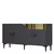 Hanah Home Komoda Gama 150, Anthracit-zlatna