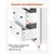 VEVOR Predalnik s 6 predali 396x1201x787 cm bel