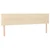 Vidaxl Box spring postelja z vzmetnico krem 160x200 cm blago