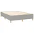 Vidaxl Box spring postelja z vzmetnico svetlo siva 140x200 cm blago