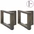 Noge za klub stolić T-oblika 2 kom Crne 50x25x(30-31) cm Čelik