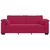Vidaxl Trosed kavč vinsko rdeč 220x77x82 cm žamet