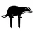 Aberto Design Dekorativna figura Badger 01, 32x45 cm, 1.5 mm
