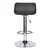 shumee BARSKI STOLEČ Inge črn/krom NASTAVLJIV 60-81 cm