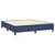Vidaxl Box spring postelja z vzmetnico modra 180x200 cm blago