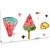 Decormat Podloga za pisalno mizo Watermelon on a stick