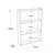 Hanah Home PR1 BR Zidna polica, Braon