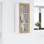 Vidaxl Stenski stekleni omarica LUCCA Artisan hrast 40 x 31 x 100 cm