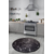Conceptum Hypnose Tepih Marble, O140 cm, Crno-beli