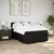 Vidaxl Box spring postelja z vzmetnico črna 160x200 cm blago