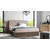 Boxspring postelja Wood 7 - 200x200 cm - temni hrast