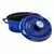 Oval saucepan, cast iron, 29cm/4.7L Premium, Blue - LAVA