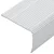 Vidaxl Robniki za stopnice 30 pcs srebrna 67 cm Aluminij