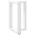 Noge za blagovaonski stol T-oblika 2 kom Bijele 60x35x(72-73) cm Čelik