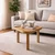 Hanah Home klub sto Leon 95, 95 cm, hrast