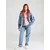 LEVIS ® Majica PERFECT siva/bela