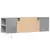 Zidni TV ormarić s LED svjetlima boja betona 135x31x39,5 cm