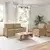 Set sofe 2 pcs Sivosmeđa Poliester