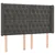 Krevet box spring s madracem LED tamnosivi 140x190 cm baršun