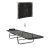 Sklopiva ležaljka za sunčanje 2 pcs Crna 182 x 55 x 85,5 cm