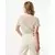 Mexx Ženska bluza MF007702261W, Kratki rukav, Bež