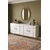 Hanah Home komoda Ilay 180, 180 cm, bela / zlatna