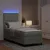 Vidaxl LED Box Spring Postelja Svetlo siva 80 x 200 cm blago