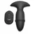 ThunderPlugs Butt Slider 10X Sliding Ring Silicone Missile Plug with Remote Black