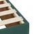 Vidaxl Box spring postelja z vzmetnico temno zelena 140x200 cm žamet
