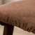 Northix Rjav ergonomski tabure, bukev in lan, 29x40x25 cm