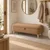 Hanah Home Rena tapacirana klupa s prostorom za odlaganje 90 × 45 × 30 cm, braon