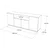 Hanah Home FR15 AW Komoda, Belo-Braon