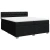 Vidaxl Box spring postelja z vzmetnico črn 200x200 cm blago