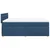 Vidaxl Box spring postelja z vzmetnico modra 140x200 cm blago