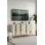 Hanah Home komoda Mia 120, 120 cm, bela / travertin / zlatna