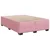 Vidaxl Box spring postelja z vzmetnico roza 160x200 cm žamet