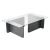 Hanah Home Klub sto Flavio, 105x30x65cm, Antracit