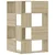 Kutni regal za knjige 4 razine boja hrasta 85x85x140 cm drveni