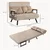 Homestar Sofa postelja 102x73x81 cm rjava
