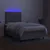 vidaXL Box spring postelja z vzmetnico LED sv. siva 120x190 cm blago