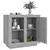 Vidaxl Komoda siva sonoma 80x40x75 cm