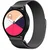 shumee JEKLENA ZAPESTNICA ZA SAMSUNG GALAXY WATCH ACTIVE 2 20 MM - ČRNA