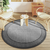 Vanjski tepih ARAKIL sivi O 160 cm PP
