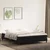 Vidaxl Box spring postelja brez vzmetnico črna 180x210 cm žamet