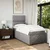 Vidaxl Box spring postelja z vzmetnico taupe 100x200 cm blago