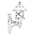 Opviq Spoljna zidna lampa BAP-68199-BSY, 63 cm, IP65, E27, 40W, Crna